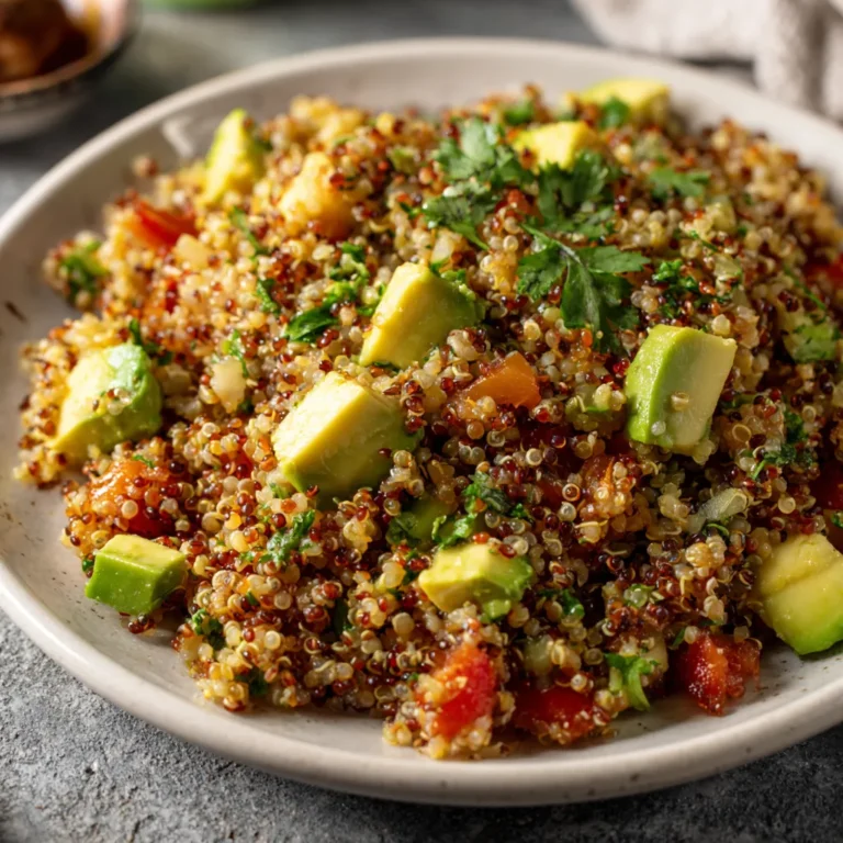 Anti-Inflammatory Quinoa Salad Recipe with Avocado