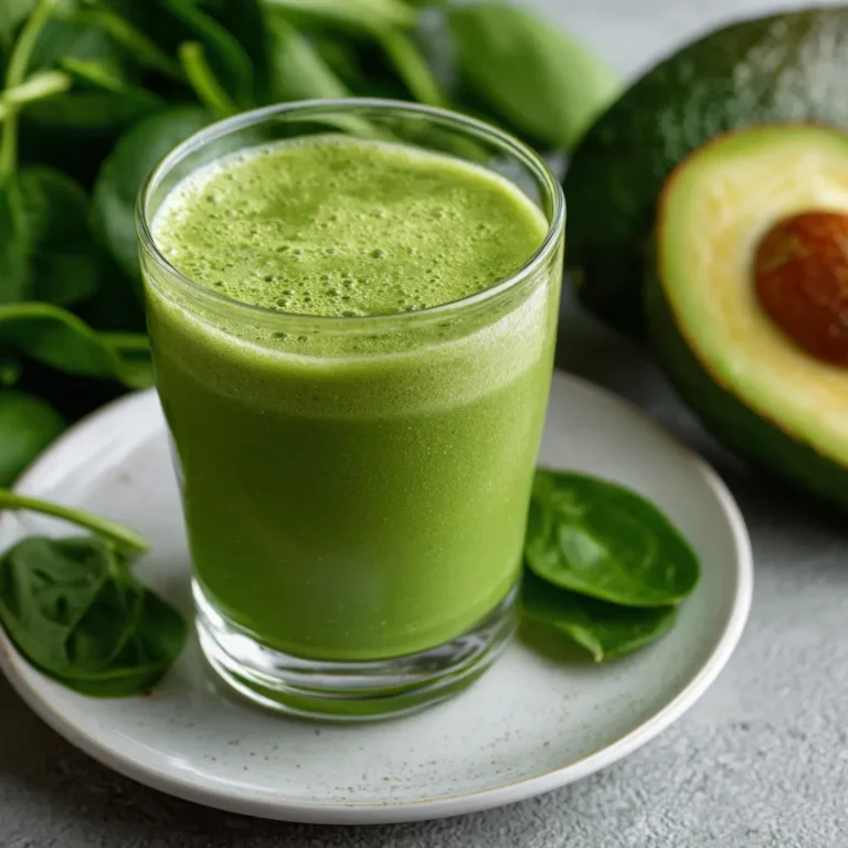 Avocado Spinach Smoothie Recipe for Morning Energy