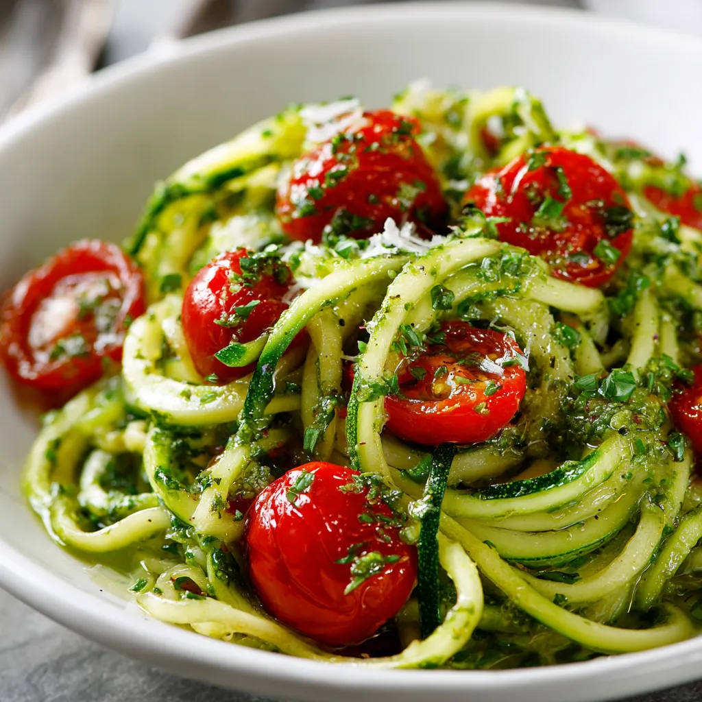 Basil Pesto Zoodles Recipe Delicious Easy 4 Basil Pesto Zoodles with upscaled 68502ea4d0688