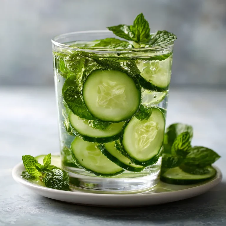 Detox Water Recipe with Cucumber and Mint