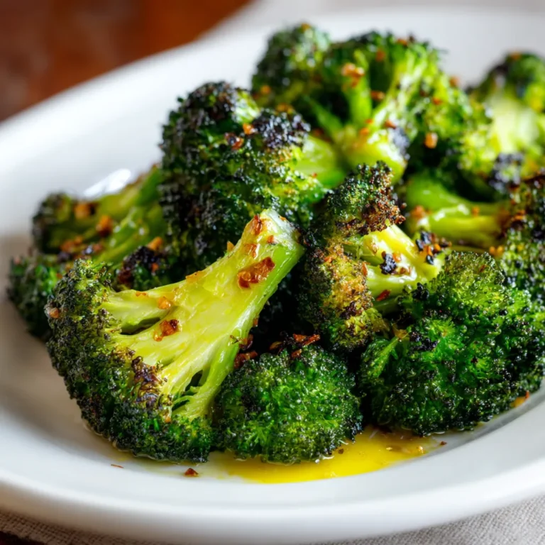 Garlic & Olive Oil Roasted Broccoli recipe