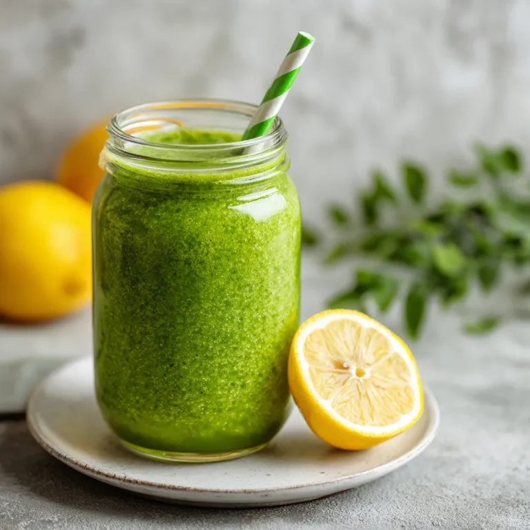 Green Detox Smoothie Recipe for Inflammation Relief