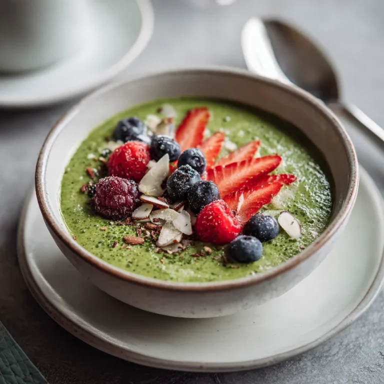 Green Tea & Berry Smoothie Bowl Recipe