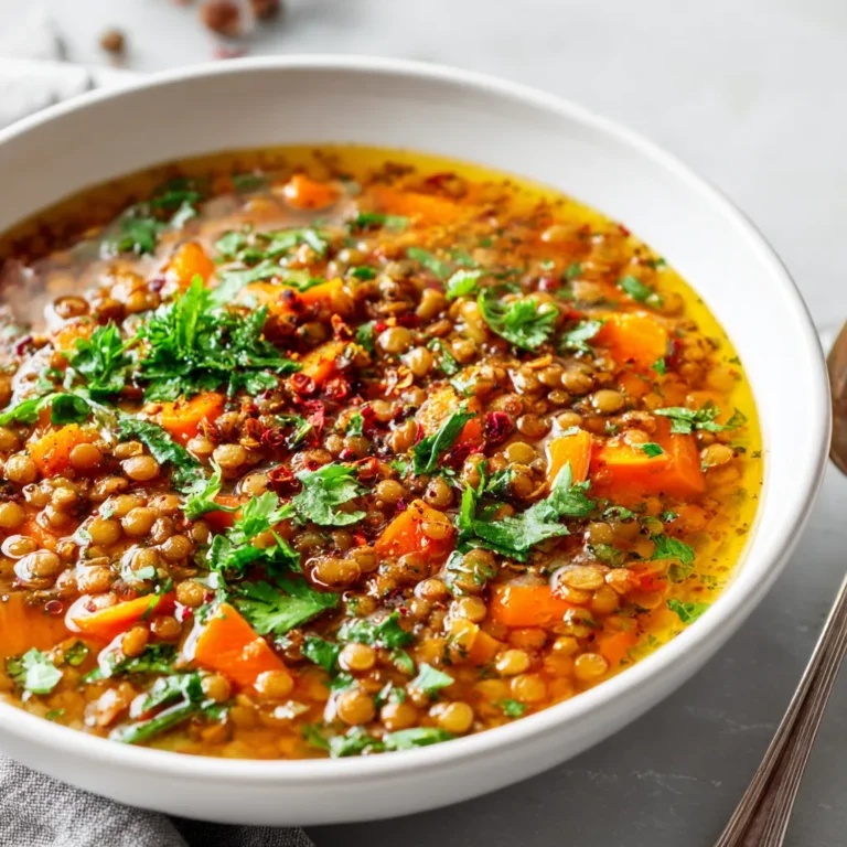 Gut-Friendly Lentil Soup with Carrots and Spices