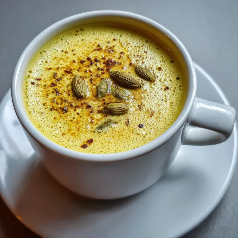Herbal Golden Milk Recipe with Cardamom
