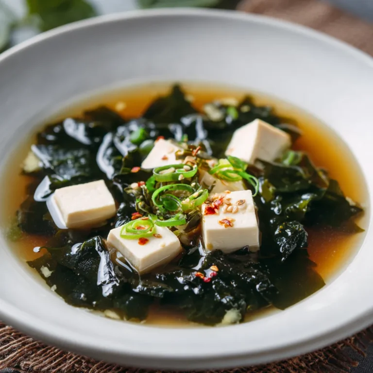 Miso Soup with Seaweed and Tofu recipe