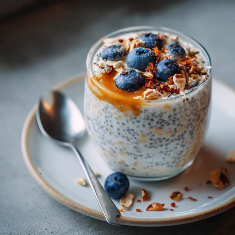 Overnight Oats with Probiotics and Chia Seeds