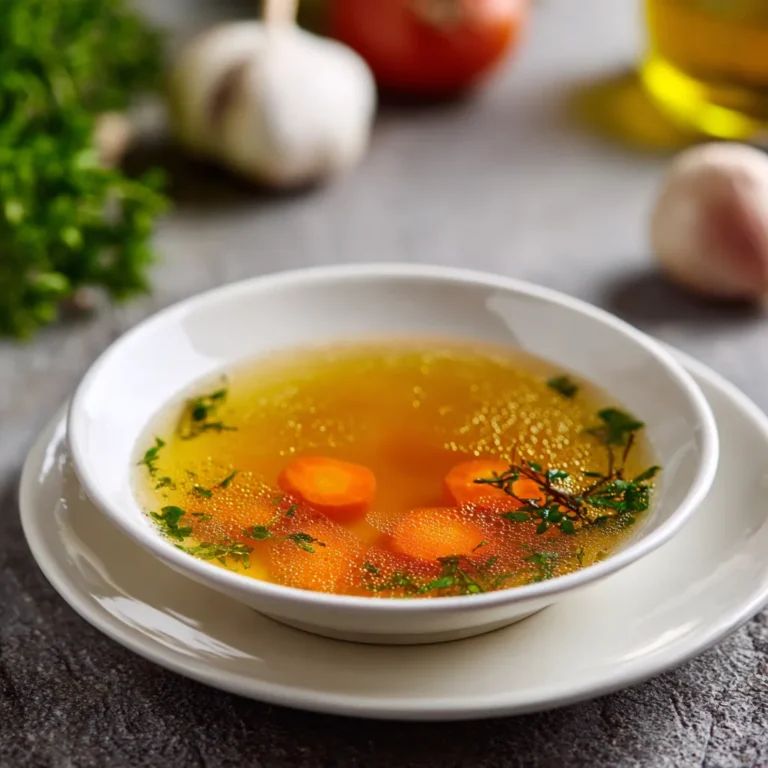 Quick Healing Vegetable Broth Recipe