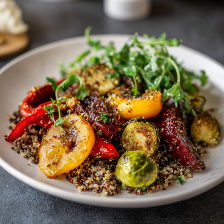 Quinoa and Roasted Veggie Buddha Bowl Recipe