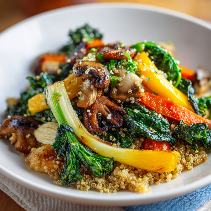 Quinoa and Roasted Veggie Buddha Bowl Recipe