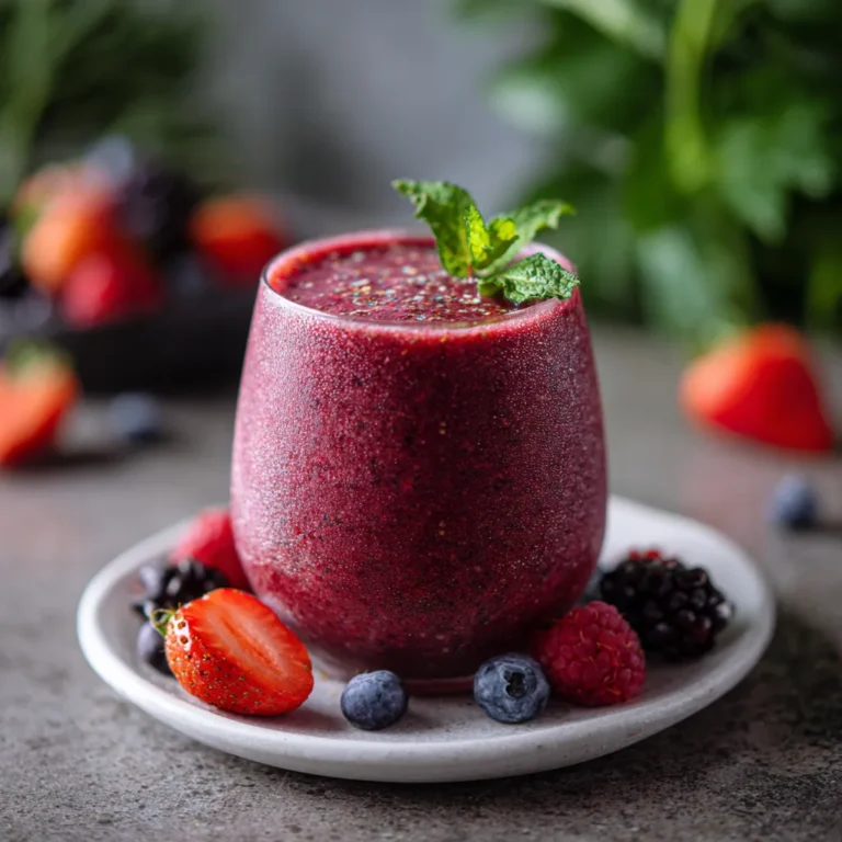 Refreshing Gut-Soothing Berry Smoothie Recipe