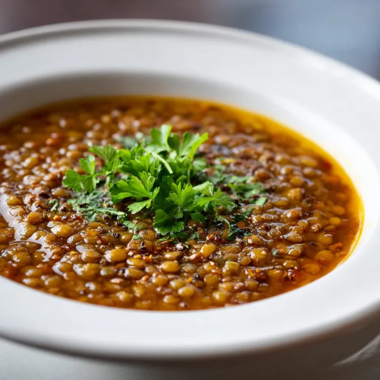 Spiced Lentil Soup Recipe with Garlic and Ginger