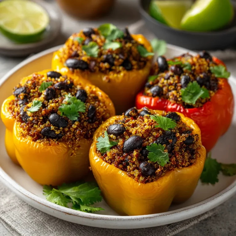 Stuffed Bell Peppers with Quinoa and Black Beans Recipe