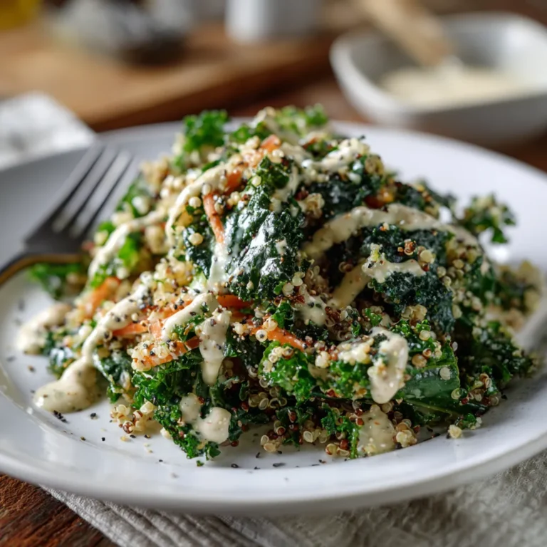 Tahini-Dressed Kale and Quinoa Salad Recipe