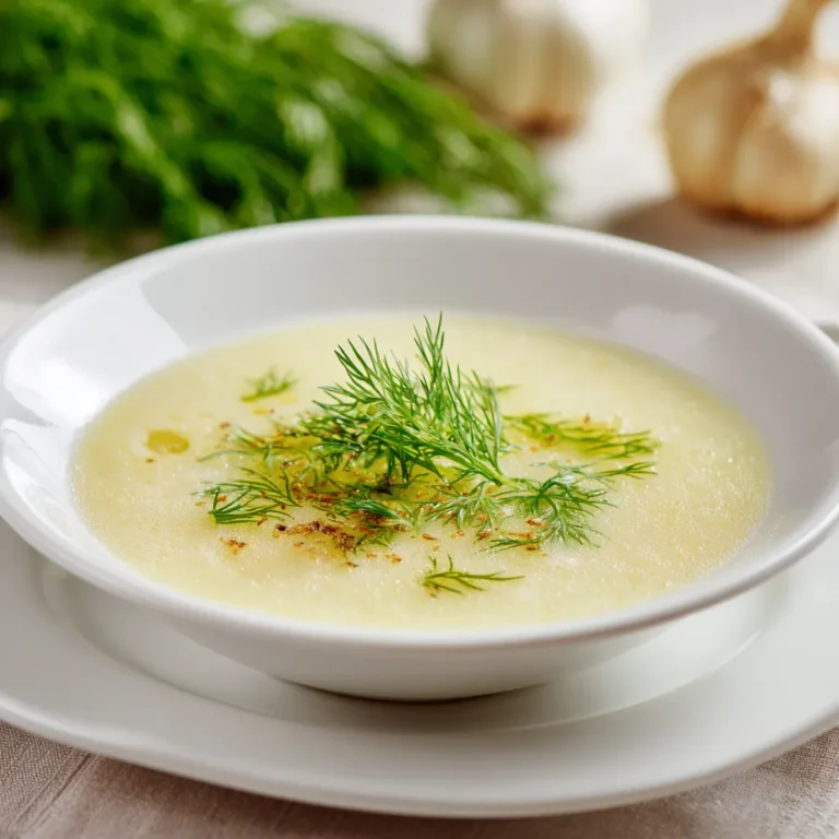 Warm Fennel Soup to Calm Your Stomach