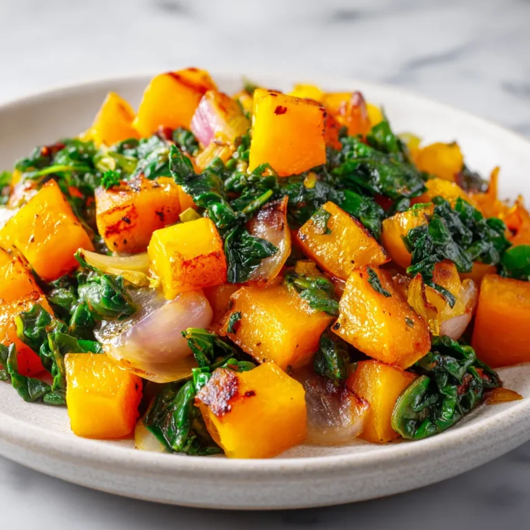 Baked Butternut Squash and Swiss Chard Salad