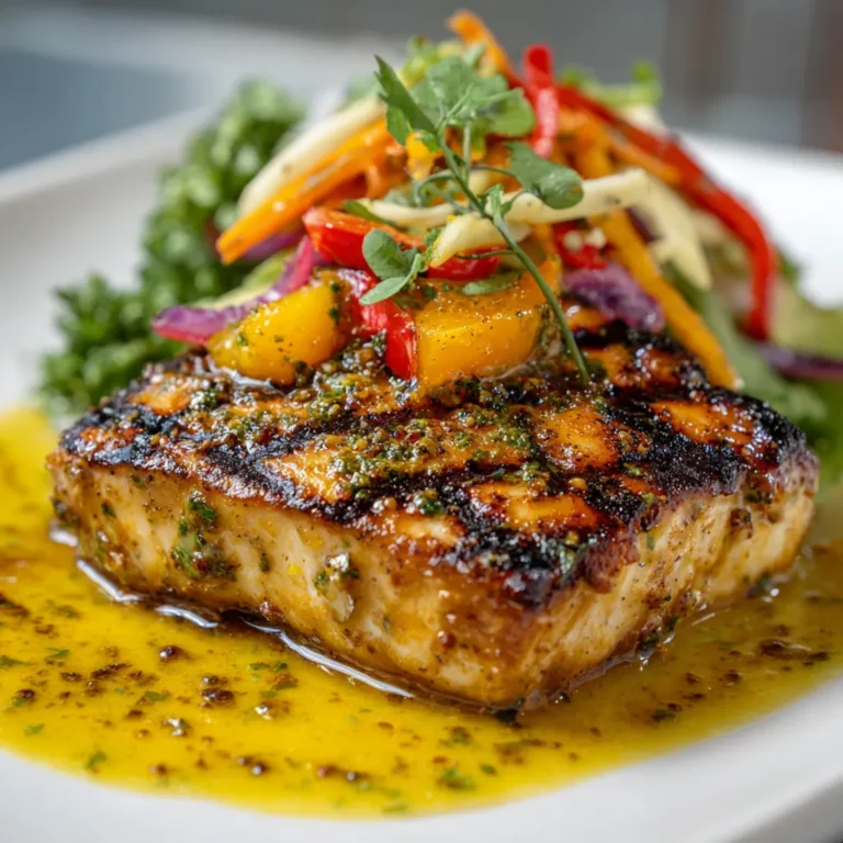 Grilled Mahi-Mahi with Citrus Turmeric Glaze