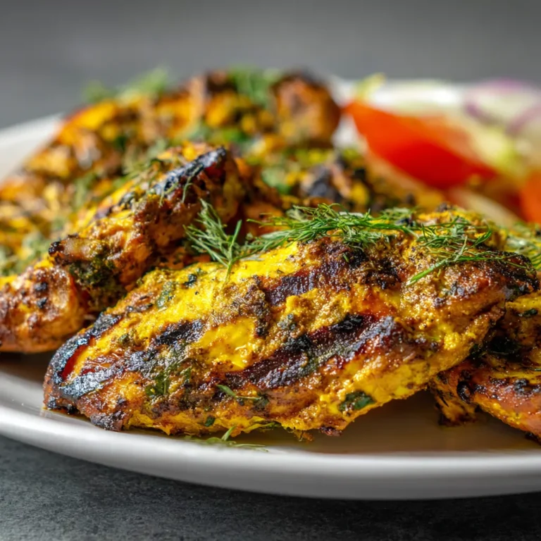Lemon Herb Grilled Chicken with Turmeric Marinade