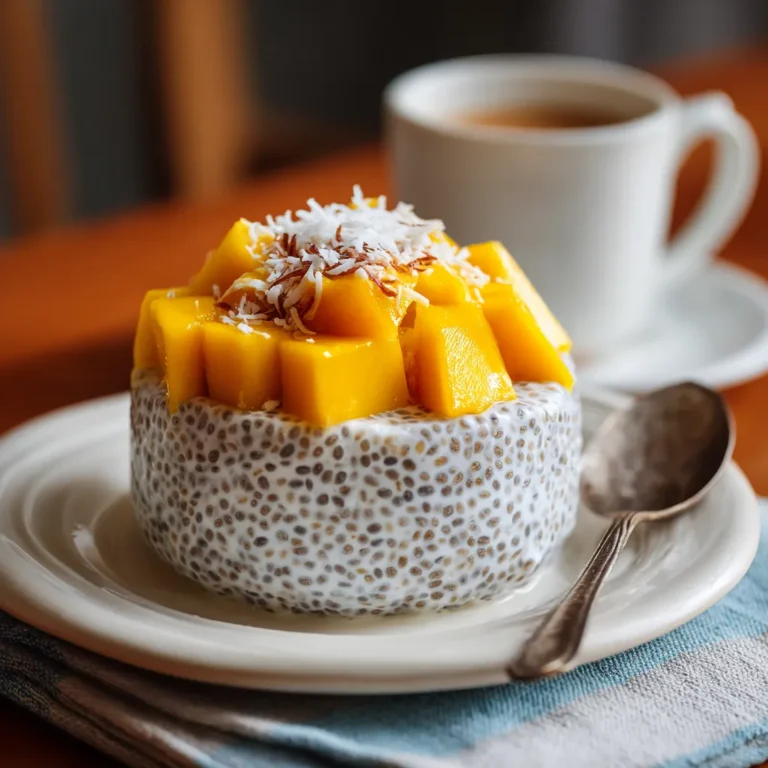 Mango Coconut Chia Pudding for Digestive Wellness