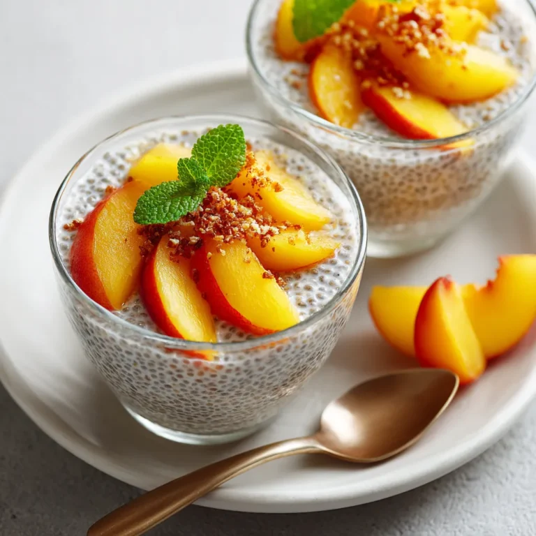 Peach Ginger Chia Pudding for Optimal Digestion