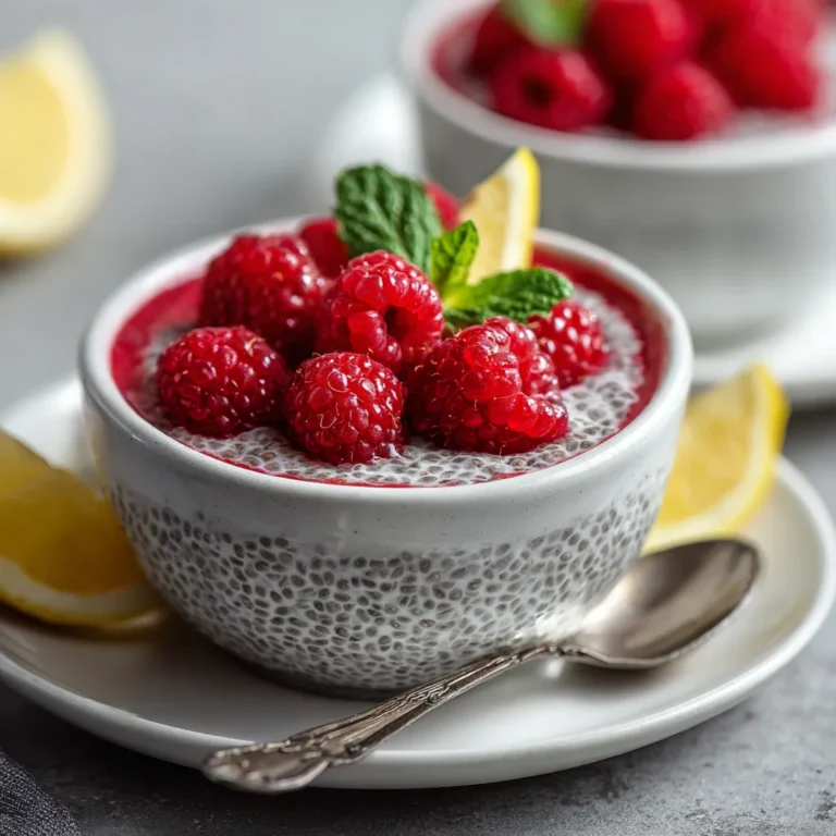 Raspberry Lemon Chia Pudding for a Balanced Gut