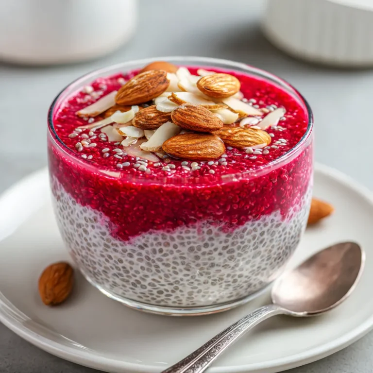 Strawberry Almond Chia Pudding for Gut Health