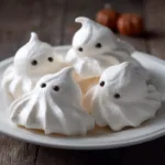 Ghostly Meringue Cookies