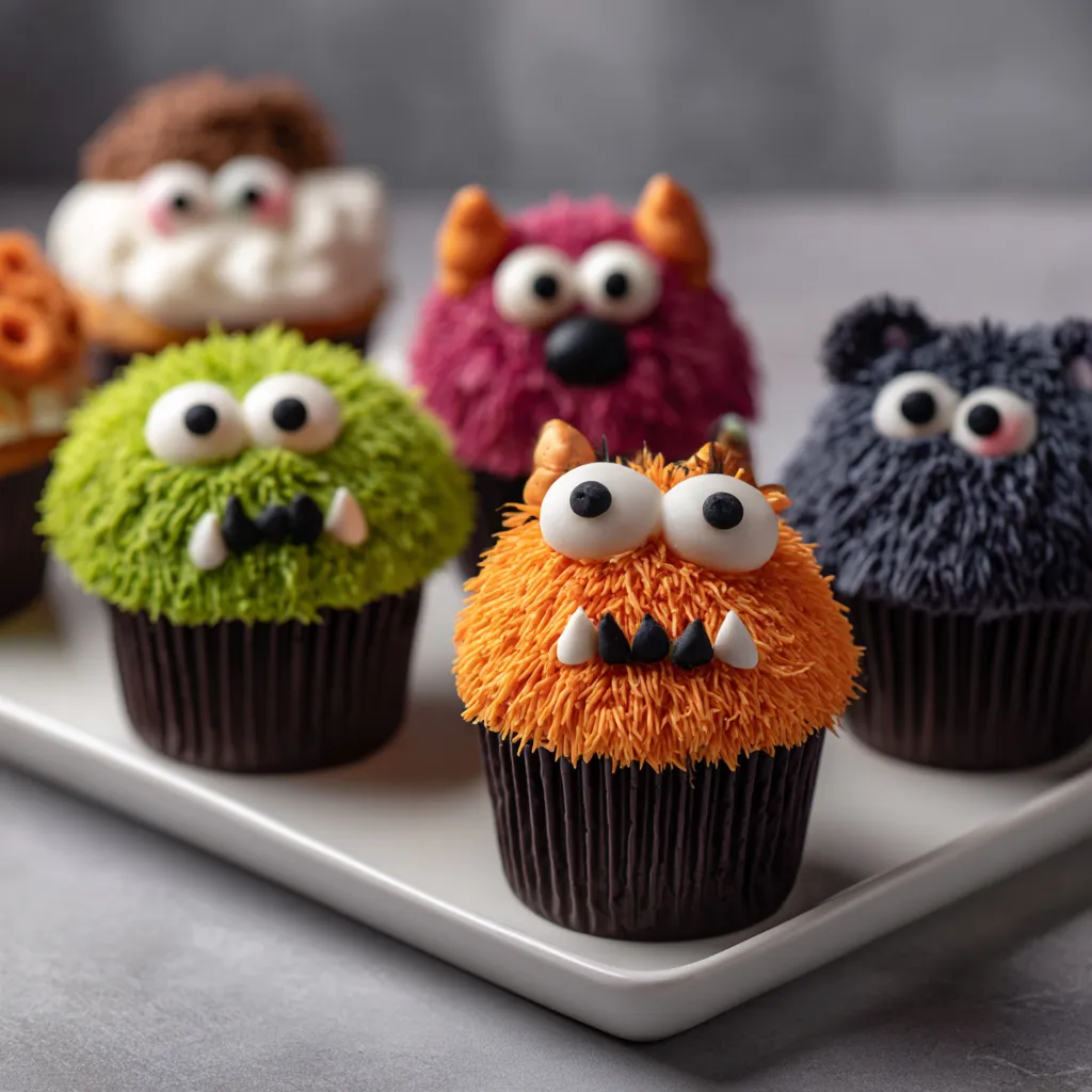 Halloween Monster Cupcakes: A Spooky and Sweet Treat! 5 Halloween Monster Cupcakes upscaled 68f7e85f5a9fc