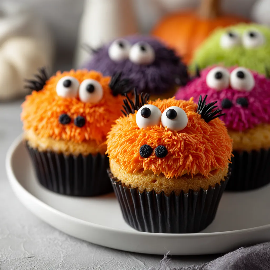 Halloween Monster Cupcakes: A Spooky and Sweet Treat! 2 Halloween Monster Cupcakes upscaled 68f7e9c89eaa2