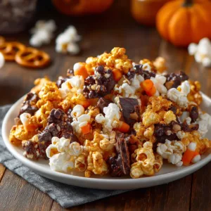 Halloween Popcorn Mix Sweet