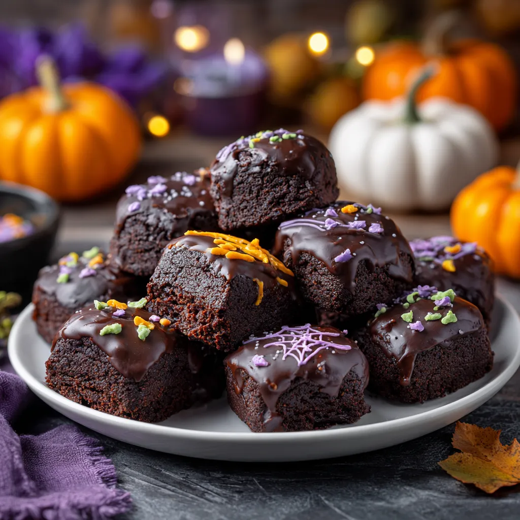 Spooky Brownie Bites