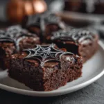 Spooky Spider Web Brownies