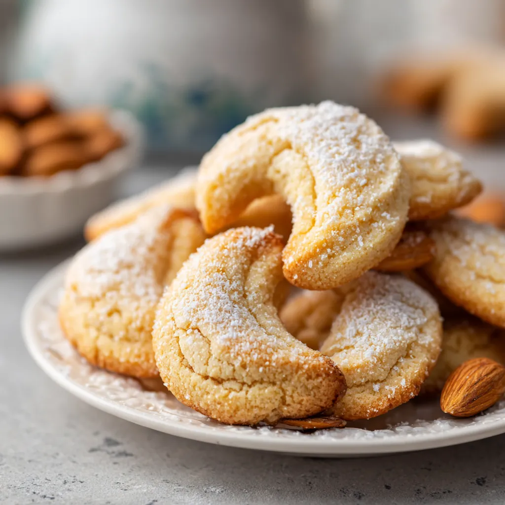 Almond Crescent Cookies