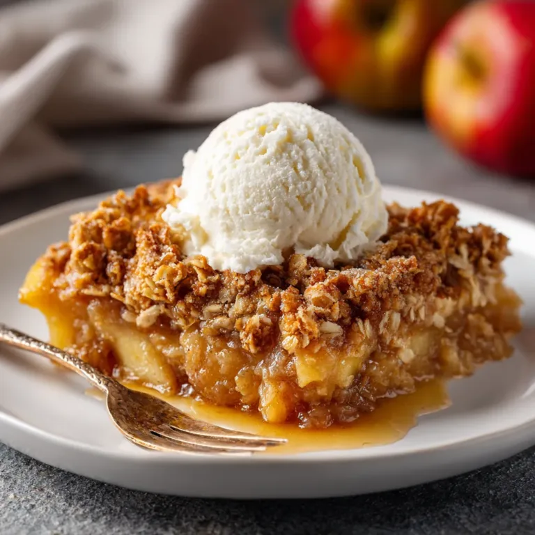 Apple Crisp with Oat Topping