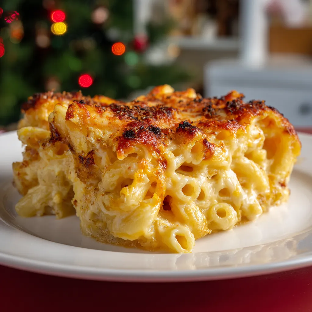 Baked Mac and Cheese Christmas