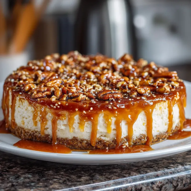 Caramel Pecan Cheesecake