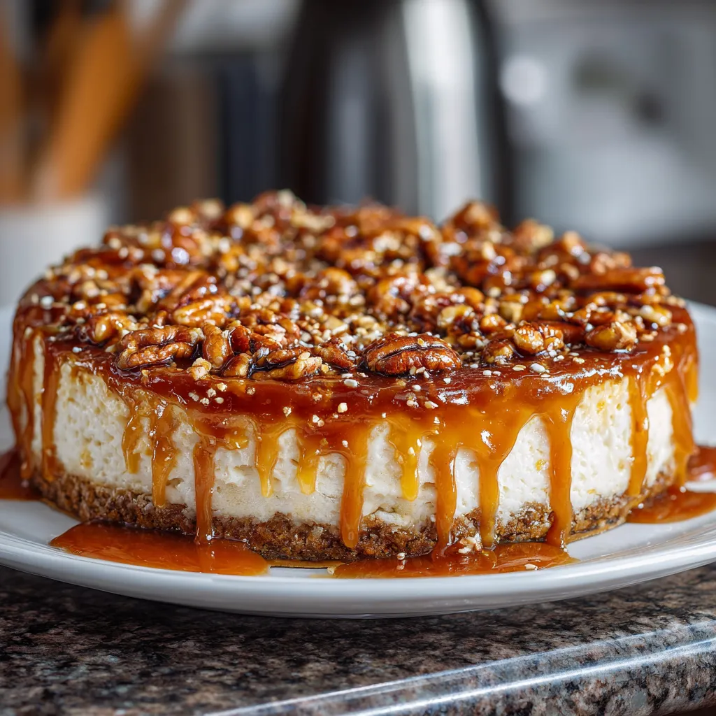 Caramel Pecan Cheesecake