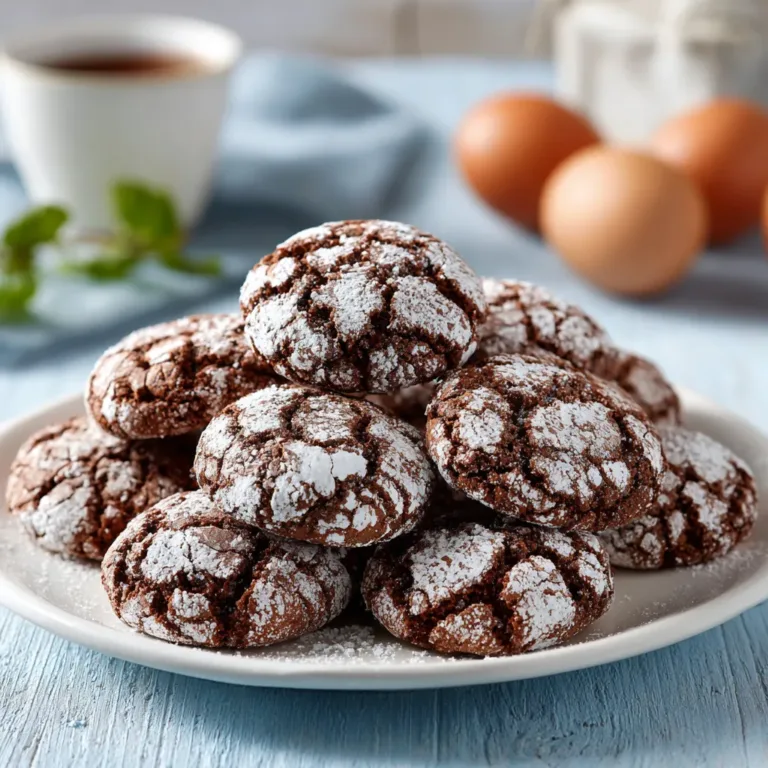 Chocolate Crinkle Cookies