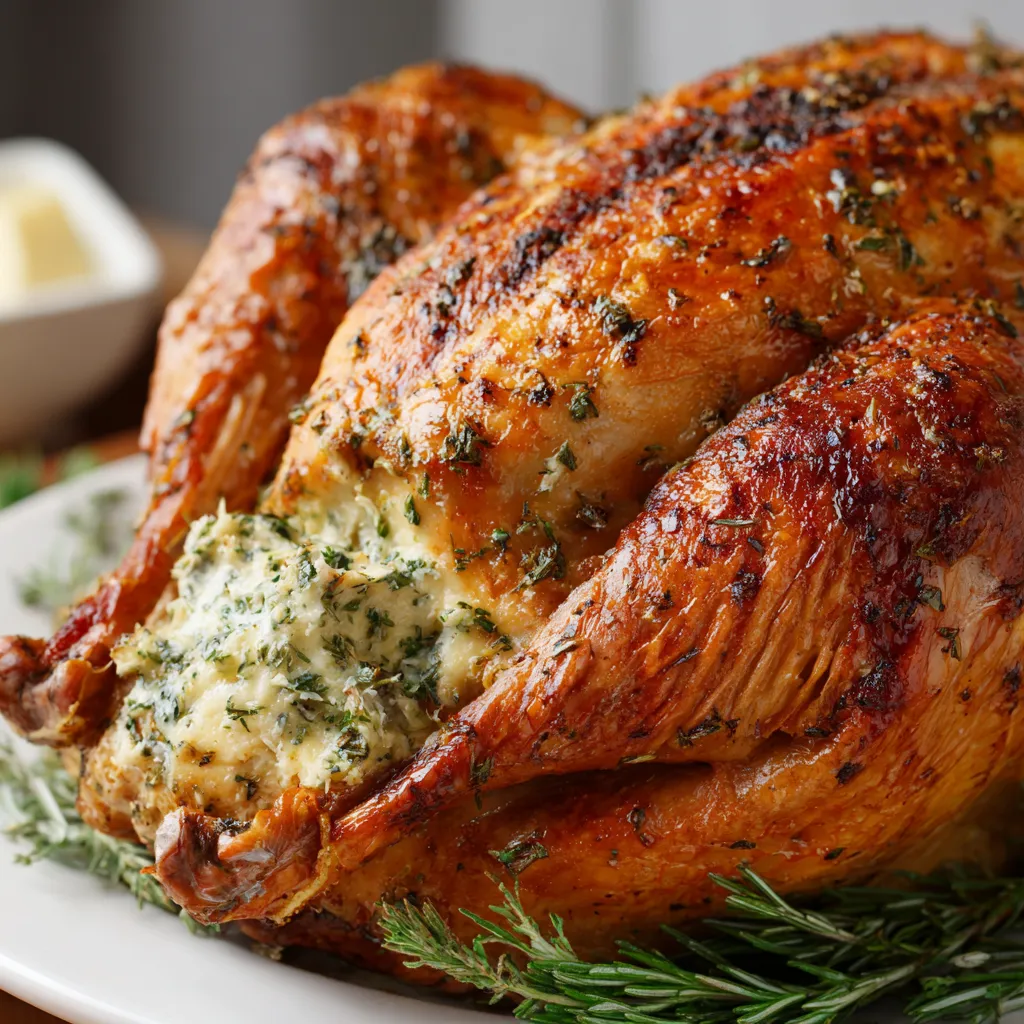 Ultimate Herb Butter Turkey Classic Roasted Recipe 4 183 classic roasted turkey with herb butter 2 69184f92c36b2