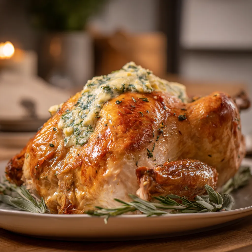 Classic Roasted Turkey with Herb Butter