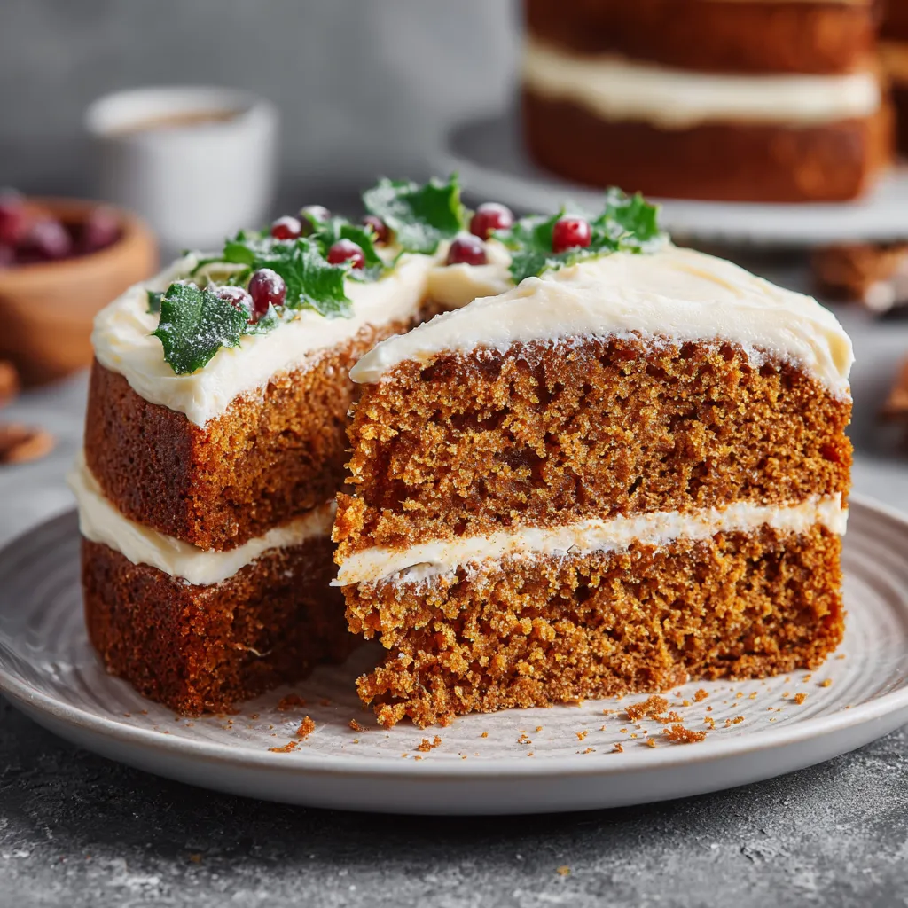 Gingerbread Cake with Cream Cheese Frosting