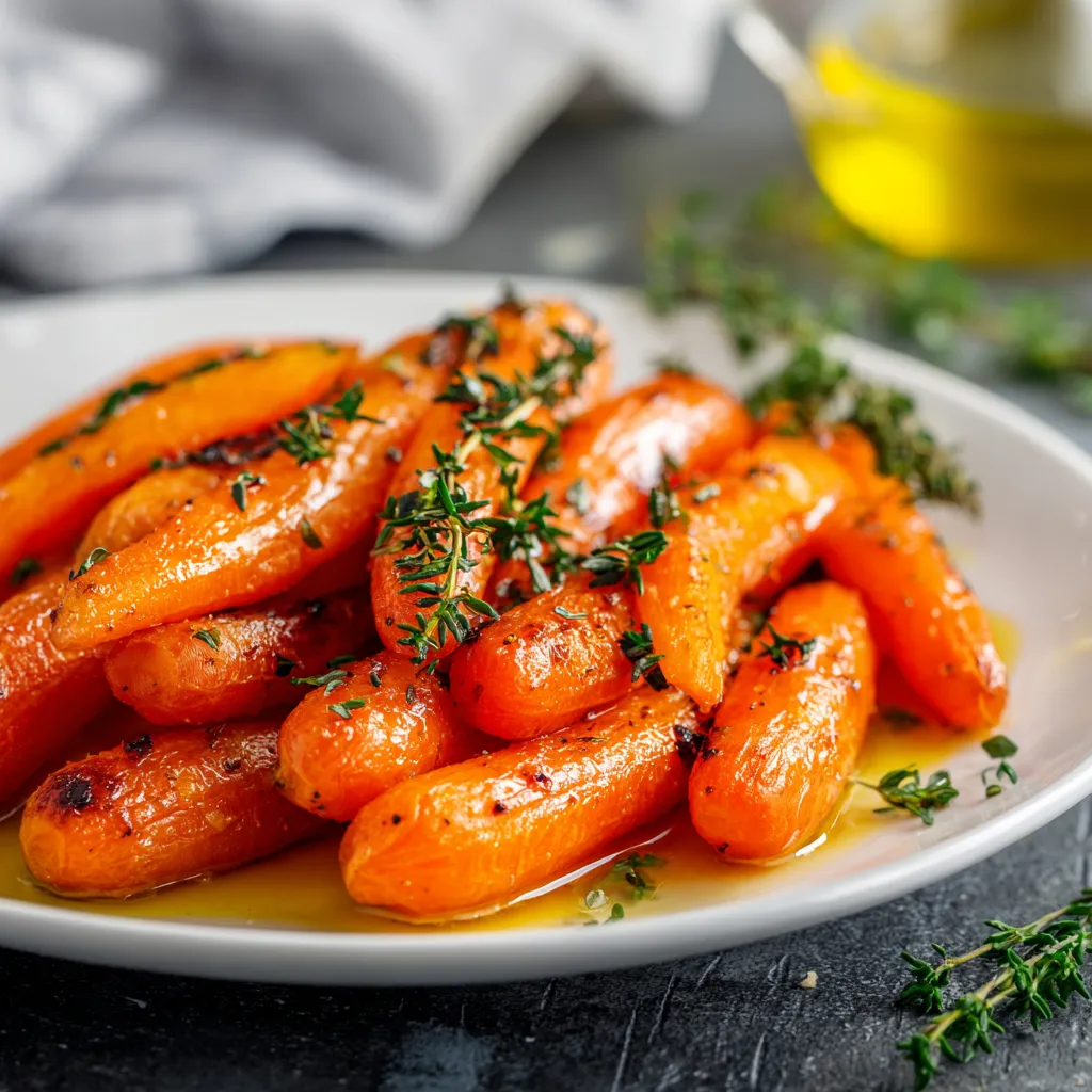 Delicious Honey Roasted Carrots Easy Thyme Recipe 4 183 honey roasted carrots with thyme 4 69187ff7323de