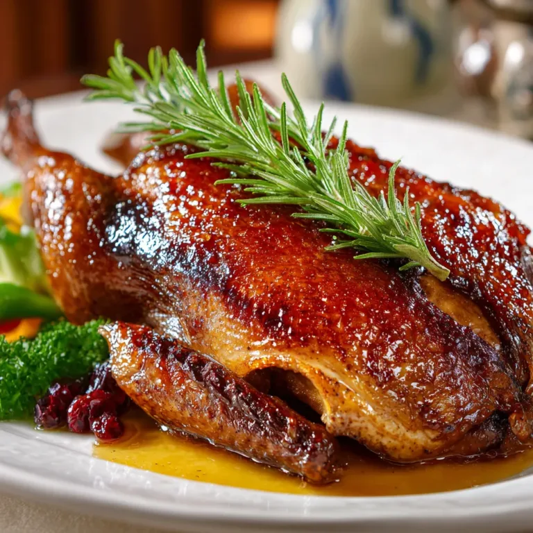 Maple-Glazed Roast Duck