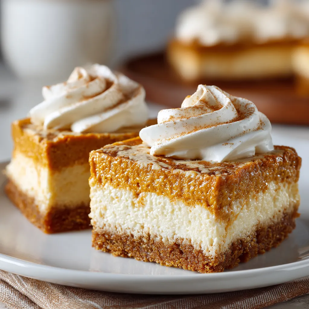 Pumpkin Cheesecake Bars