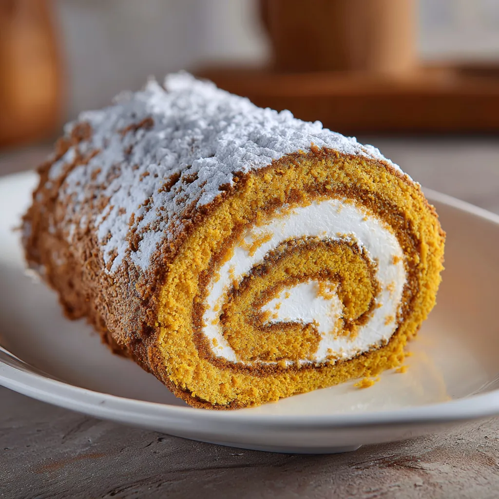 Pumpkin Roll Cake