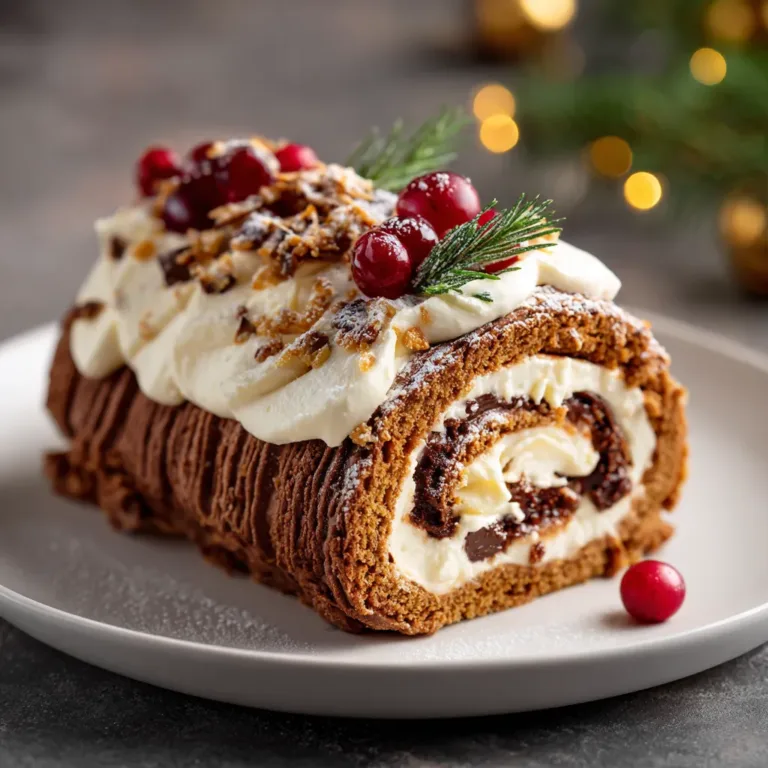 Yule Log Cake