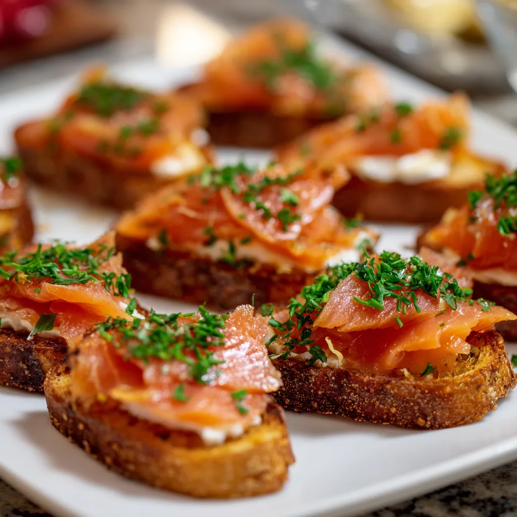Smoked Salmon Crostini