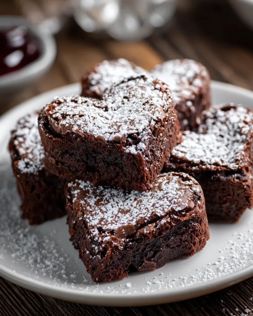 Heart Shaped Brownies